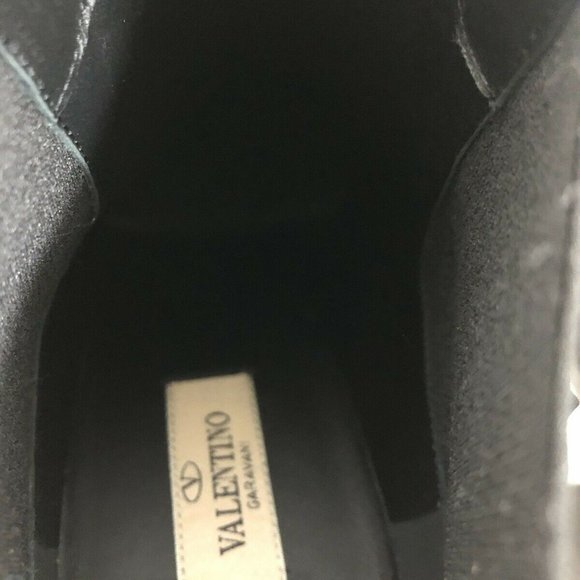 NIB Valentino Garavani Rockstud Studded Pointed Block Heel Ankle Boot Bootie 40 - Picture 6 of 10